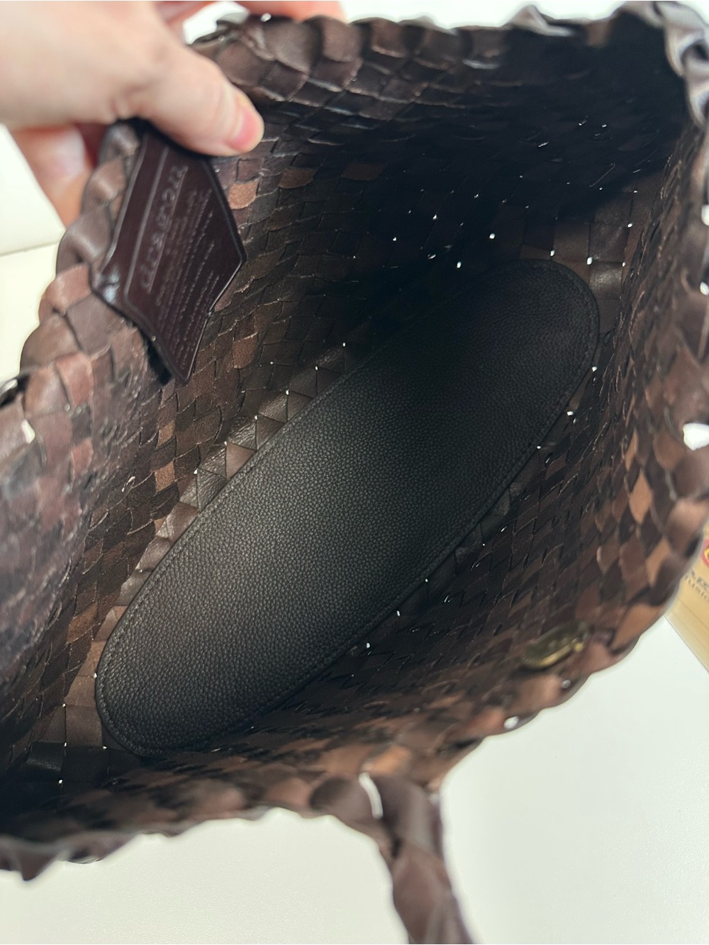 Dragon Diffusion Santa Croce Big Bag in Dark Brown - Picture 3 of 10